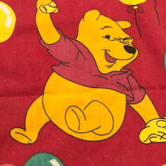 Vintage Pillow Case Mickey Mouse Winnie the Pooh Donald Duck Balloons 24.5 x 17 - Picture 16 of 16
